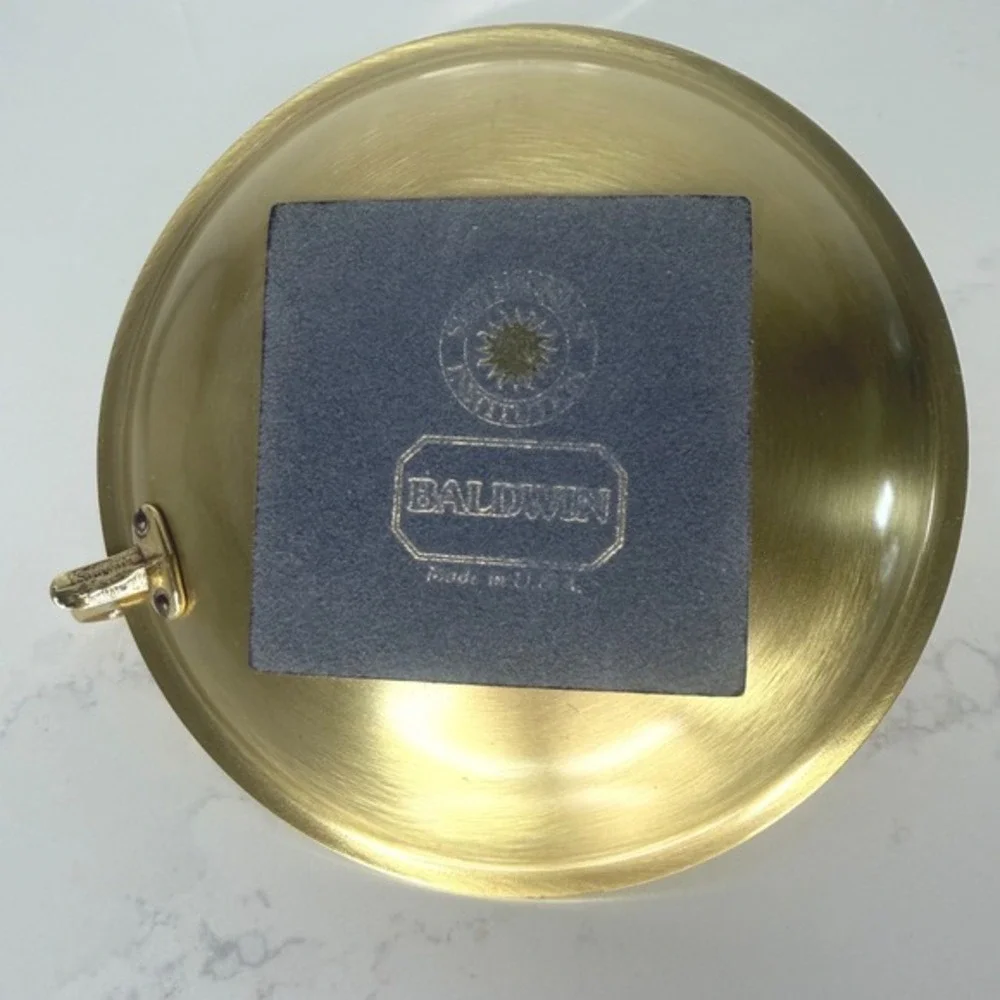 Baldwin & Smithsonian Institute Brass Chamberstick Candle Holder‎ 6 Inch EUC